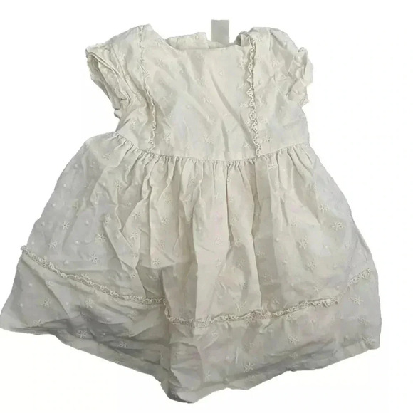 OshKosh B'gosh Other - Baby Oshkosh B’gosh Cream Embroidered Dress Size 18 Months